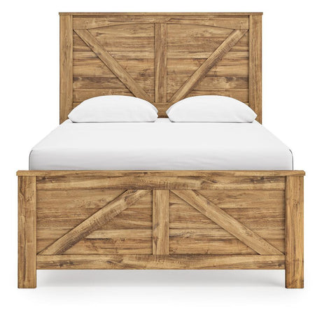  Signature Design by Ashley Maystonna PCB1580B2 Queen Crossbuck Panel Bed IMAGE 6