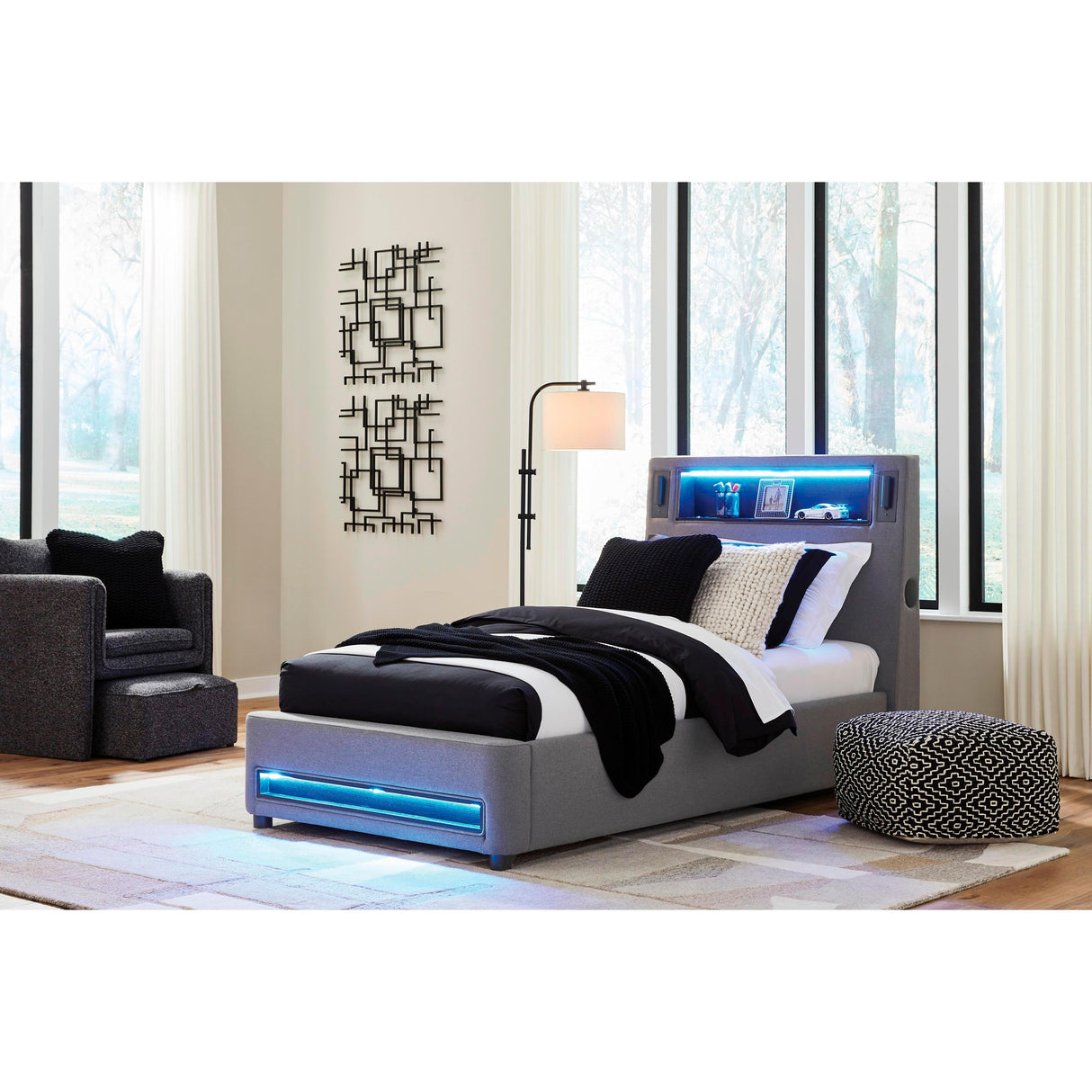  Signature Design by Ashley Verishaw PCB2721B23 Twin Upholstered Bed IMAGE 7
