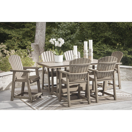  Signature Design by Ashley Seacliff Beach PCP228-642 Rectangular Counter Table with Umbrella Option IMAGE 9