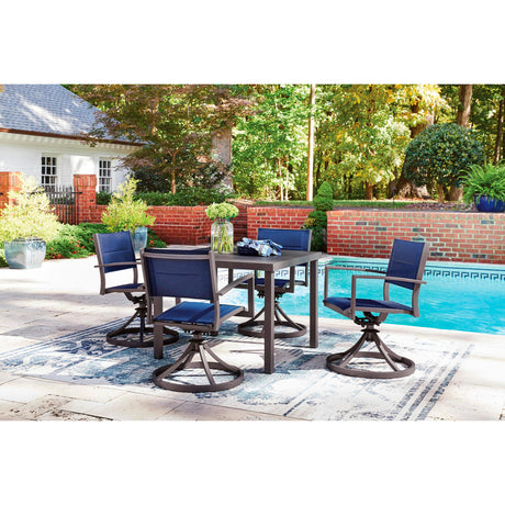  Signature Design by Ashley Rocky Creek PCP326-615 Square Dining Table with Umbrella Option IMAGE 8