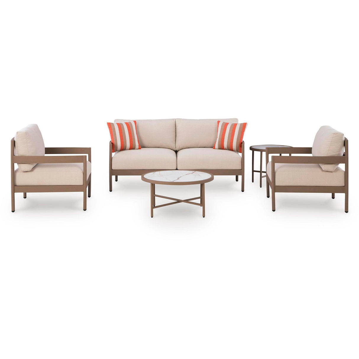  Signature Design by Ashley Bluff Trail PCP383-080 Love/Chairs/Tables Set IMAGE 1