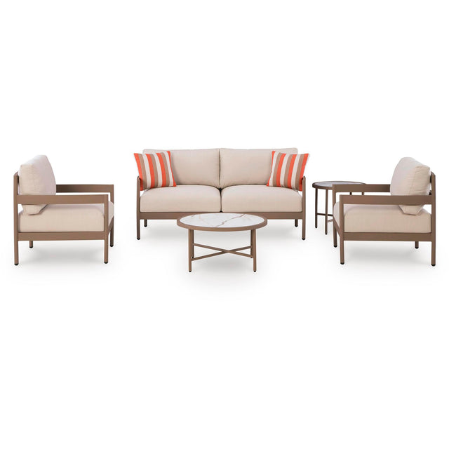  Signature Design by Ashley Bluff Trail PCP383-080 Love/Chairs/Tables Set IMAGE 1