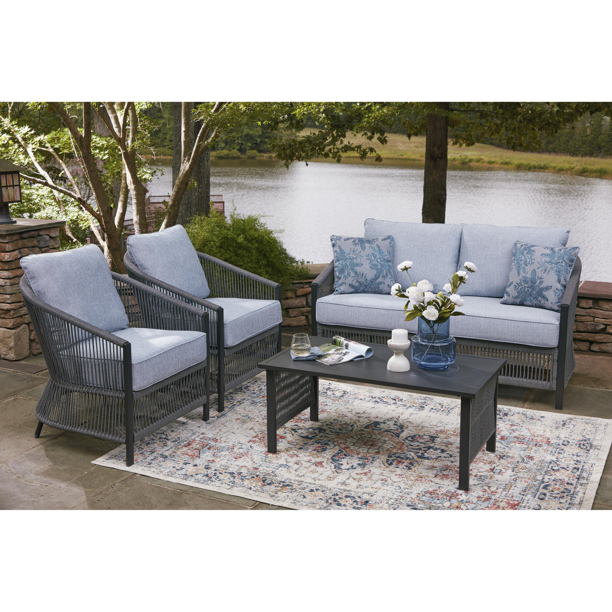  Signature Design by Ashley Bridges Beach PCP391-080 Love/Chairs/Table Set IMAGE 5
