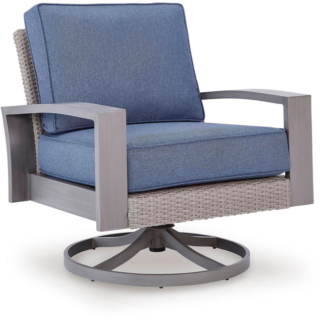  Signature Design by Ashley Half Moon Beach PCP418-821 Swivel Lounge with  Cushion IMAGE 1