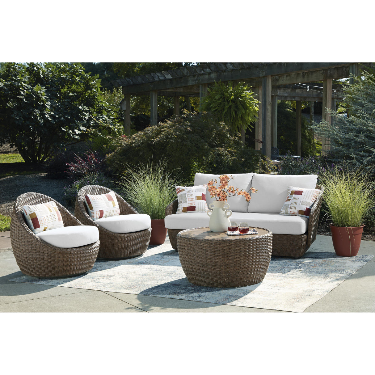 Signature Design by Ashley Double Point PCP503-070 Love/Swivel Chairs Set IMAGE 7