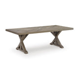  Signature Design by Ashley Laguna Heights PCP790-625 Rectangular Dining Table with Umbrella Option IMAGE 1