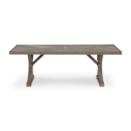  Signature Design by Ashley Laguna Heights PCP790-625 Rectangular Dining Table with Umbrella Option IMAGE 2
