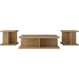  Coaster Furniture Cortona 706178-S3 3-piece Coffee and End Table Set - Mango IMAGE 1