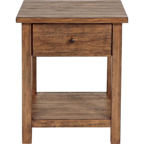  Coaster Furniture Payne 710548-S3 3-piece Coffee and 1-drawer End Table Set - Brown IMAGE 4