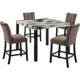 Crown Mark Vega 1720T-4545 Faux Marble Counter Height Dining Table IMAGE 4