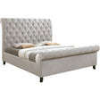  Crown Mark Kate 5103LG Queen Platform Bed - Light Grey Tweed IMAGE 1