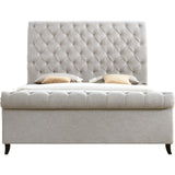  Crown Mark Kate 5103LG Queen Platform Bed - Light Grey Tweed IMAGE 2