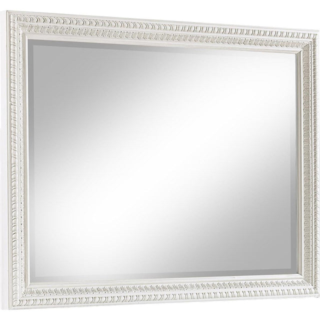  Crown Mark Alexandria B1650N-11 Dresser Mirror - Antique White IMAGE 1