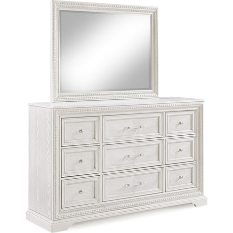  Crown Mark Alexandria B1650N-11 Dresser Mirror - Antique White IMAGE 2