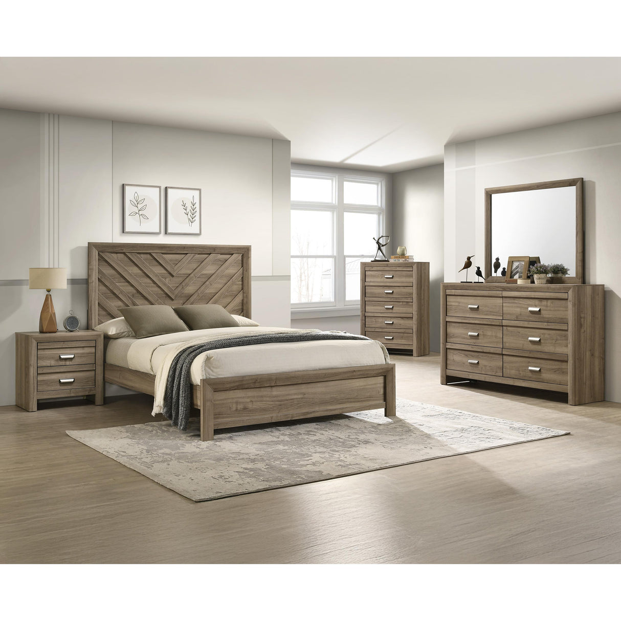  Crown Mark Valor B9332-F Full Bed - Light Brown IMAGE 3