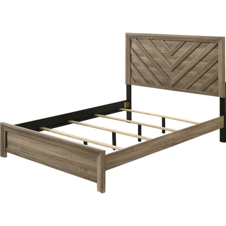  Crown Mark Valor B9332-Q Queen Bed - Light Brown IMAGE 2