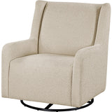  Coaster Furniture Serra 902453 Boucle Upholstered Swivel Glider - Sandy Beige IMAGE 4
