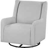  Coaster Furniture Serra 902454 Boucle Upholstered Swivel Glider - Dove Grey IMAGE 4