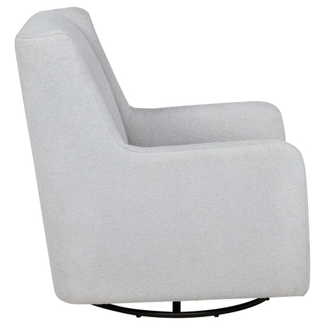 Coaster Furniture Serra 902454 Boucle Upholstered Swivel Glider - Dove Grey IMAGE 9