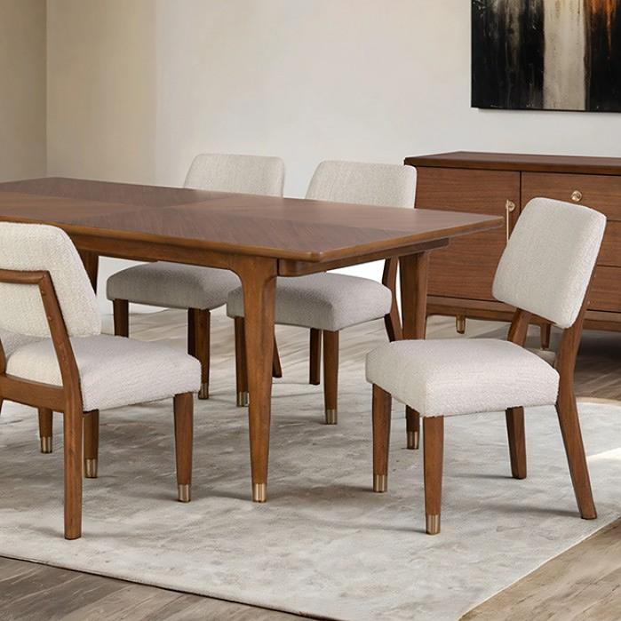  Furniture of America Hepburne FM34000WN-T Dining Table IMAGE 3