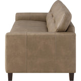  Coaster Furniture Scotland 504667 Faux Leather Upholstered Track Arm Sofa - Brown IMAGE 5