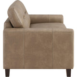  Coaster Furniture Scotland 504668 Faux Leather Upholstered Track Arm Loveseat - Brown IMAGE 8
