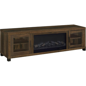  Coaster Furniture Havering 722873 71-inch TV Stand Fireplace Media Console - Dark Pine IMAGE 1