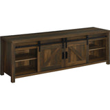  Coaster Furniture Enfield 722863 71-inch TV Stand Fireplace Media Console - Dark Pine IMAGE 3