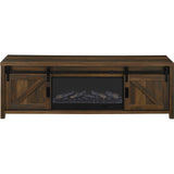  Coaster Furniture Enfield 722863 71-inch TV Stand Fireplace Media Console - Dark Pine IMAGE 4