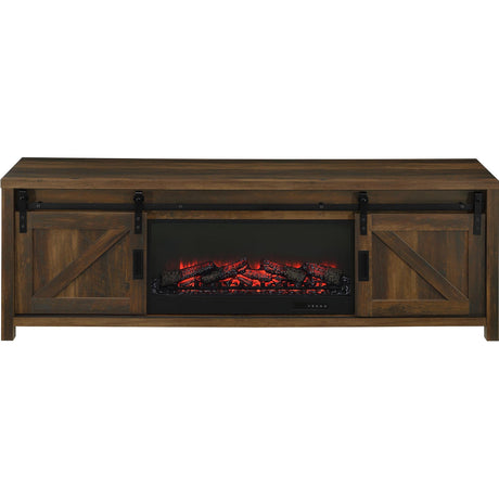  Coaster Furniture Enfield 722863 71-inch TV Stand Fireplace Media Console - Dark Pine IMAGE 5