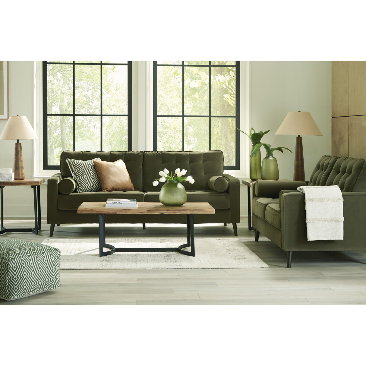  Ashley Reveon Lakes Stationary Fabric Loveseat 2640435 IMAGE 8
