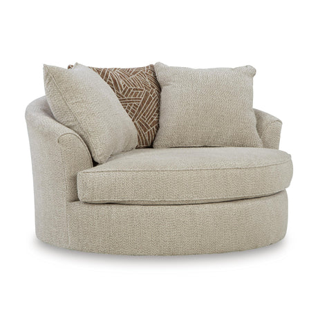  Benchcraft Steelwater Retreat Swivel Fabric Accent Chair 6670421 IMAGE 1