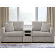  Benchcraft ModMax Luxe Stationary Fabric Loveseat with Console 6860527/6860564/6860565 IMAGE 1