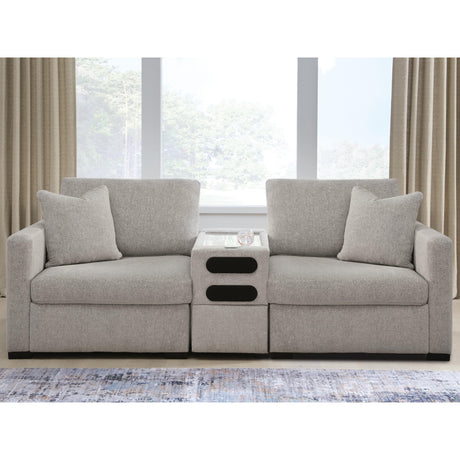  Benchcraft ModMax Luxe Stationary Fabric Loveseat with Console 6860527/6860564/6860565 IMAGE 1