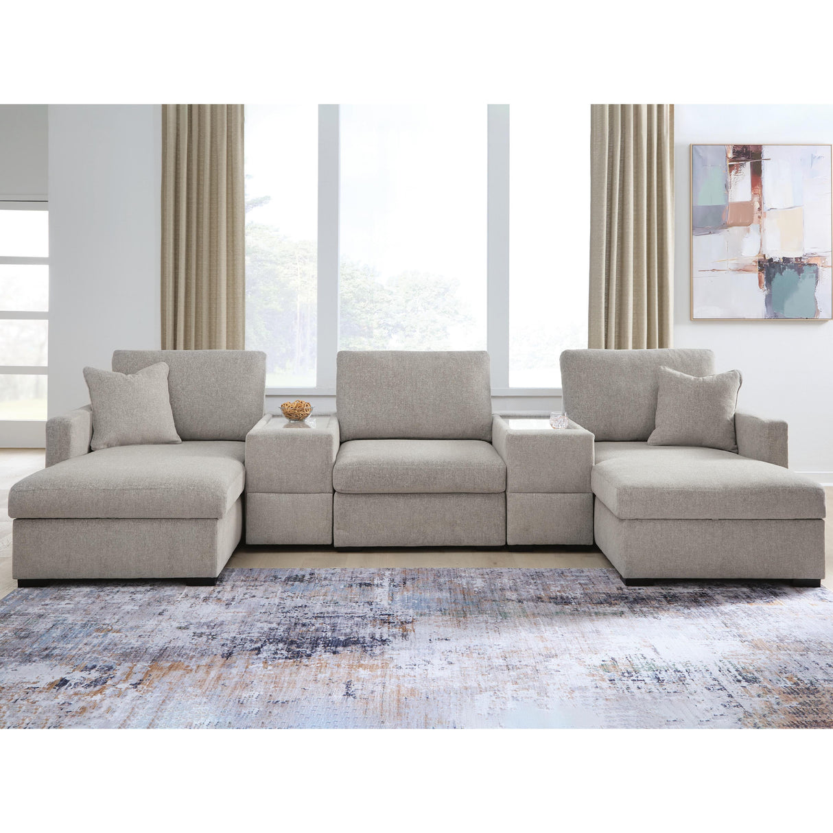  Benchcraft ModMax Luxe Fabric 5 pc Sectional 6860516/6860517/6860546/6860557/6860557 IMAGE 2