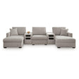  Benchcraft ModMax Luxe Fabric 5 pc Sectional 6860516/6860517/6860527/6860527/6860546 IMAGE 1