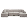  Benchcraft ModMax Luxe Fabric 4 pc Sectional 6860516S/6860517S/6860546/6860546 IMAGE 1