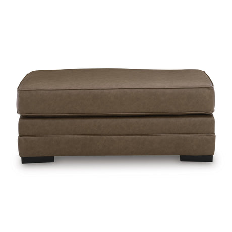  Benchcraft VillaCourt Leather Look Ottoman 7490914 IMAGE 2