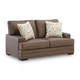 Benchcraft VillaCourt Stationary Leather Look Loveseat 7490935 IMAGE 1