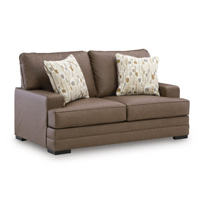  Benchcraft VillaCourt Stationary Leather Look Loveseat 7490935 IMAGE 1