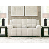  Benchcraft Orlen Reclining Fabric Loveseat with Console 8160294 IMAGE 2