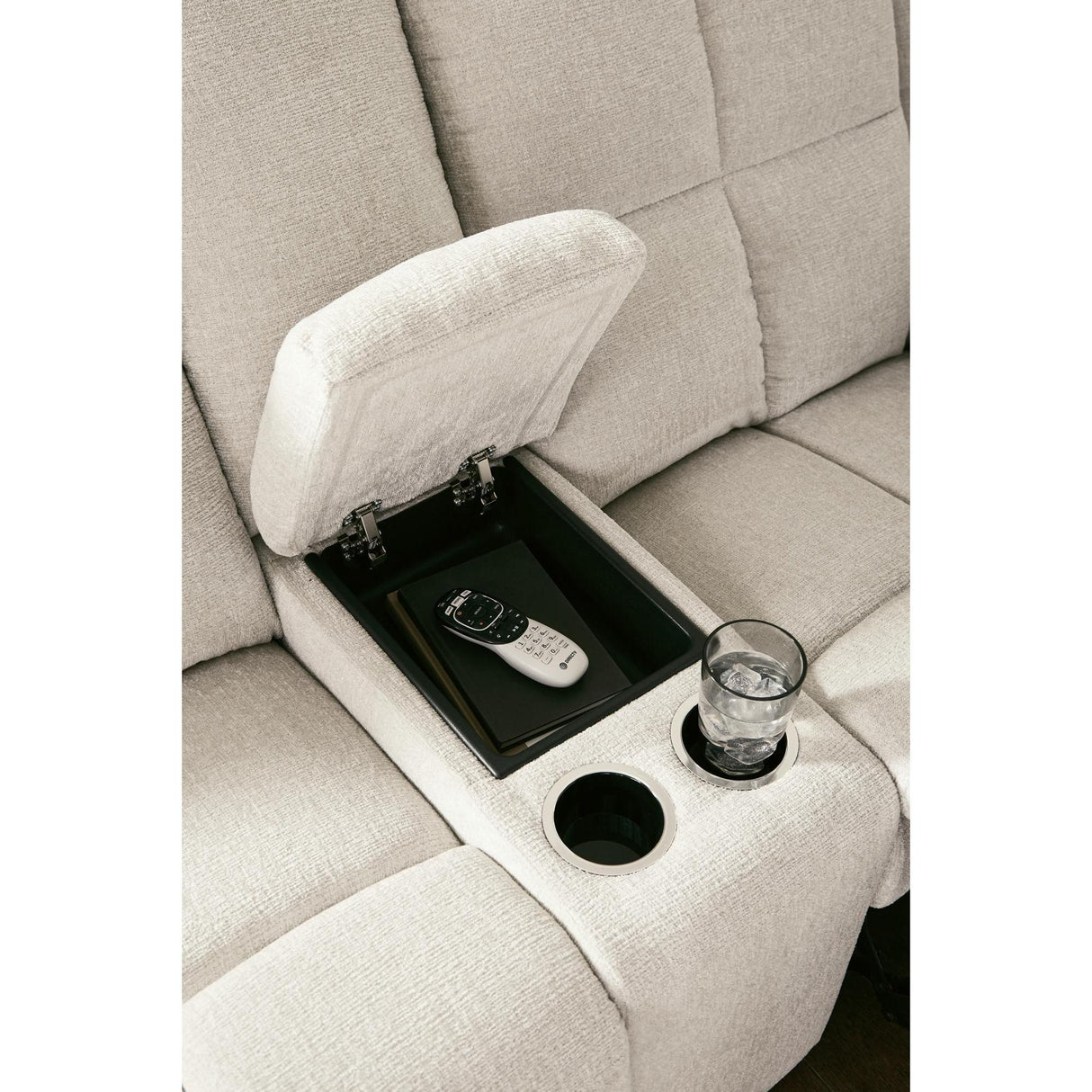  Benchcraft Orlen Reclining Fabric Loveseat with Console 8160294 IMAGE 7