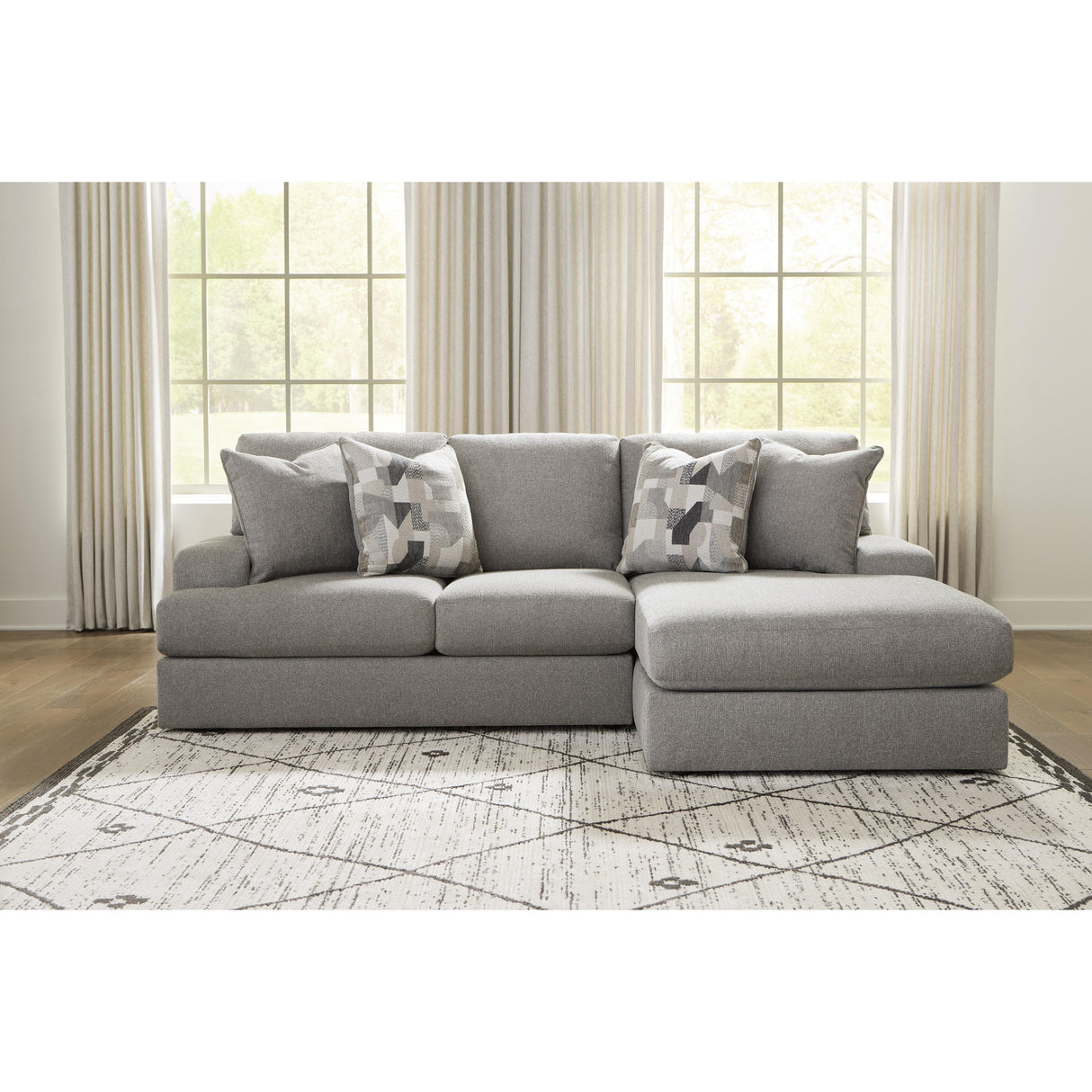  Benchcraft Lindon Fabric 2 pc Sectional 8470455/8470417 IMAGE 2