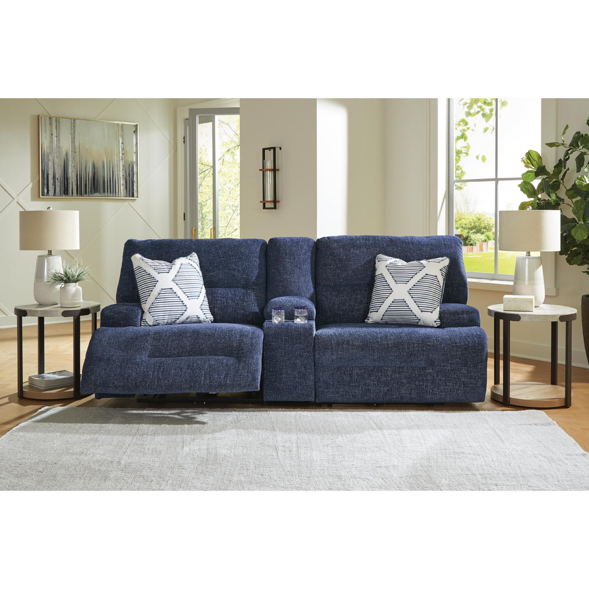  Signature Design by Ashley Acklen Place Power Reclining Fabric Loveseat 9360757/9360758/9360762 IMAGE 4