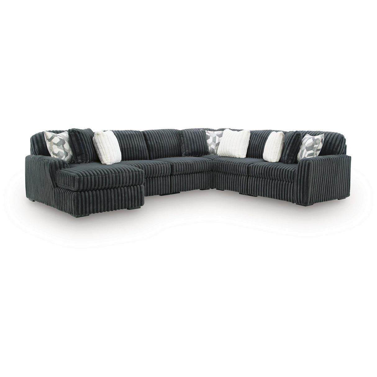  Signature Design by Ashley Midnight-Madness Fabric 6 pc Sectional 9810516/9810565/9810577/9810546/9810546/9810546 IMAGE 1