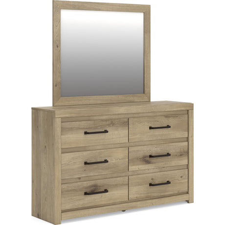 Benchcraft Brozmont Dresser with Mirror B1045-31/B1045-36 IMAGE 3