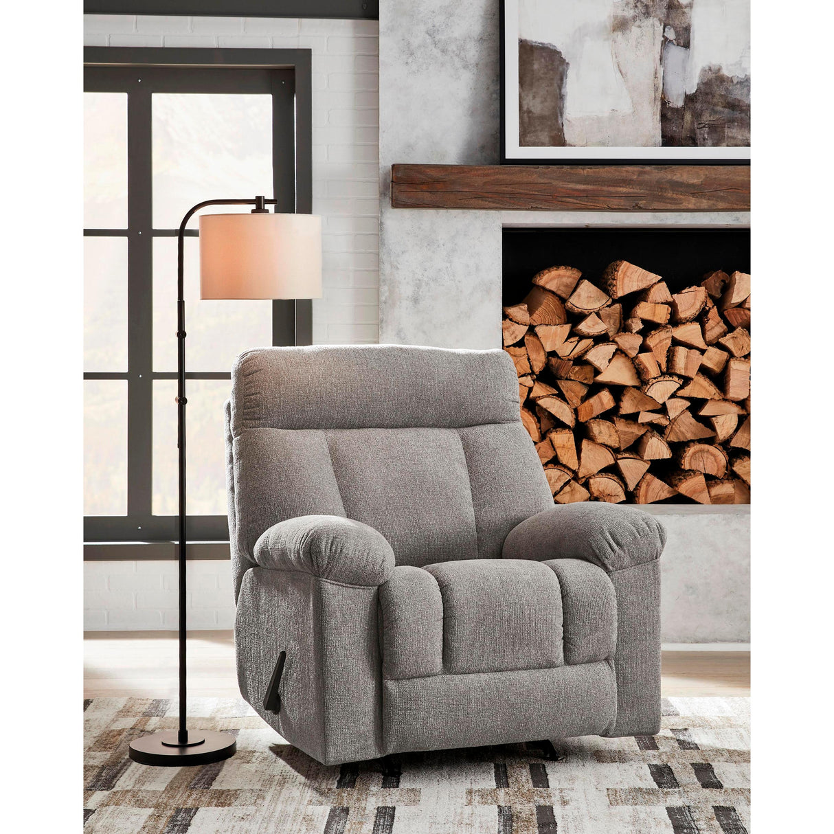  Signature Design by Ashley Hoyne Park Rocker Fabric Recliner PC8281625 IMAGE 5