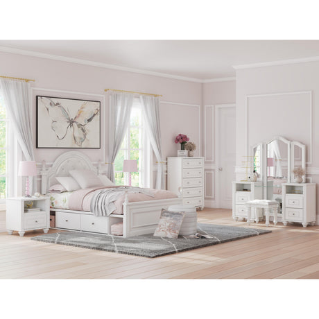  Signature Design by Ashley Kozlani Full Upholstered Panel Bed with Storage PCB1819-187/PCB1819-150/PCB1819-84/B100-12 IMAGE 12