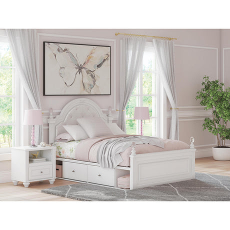  Signature Design by Ashley Kozlani Full Upholstered Panel Bed with Storage B100-12/PCB1819-187/PCB1819-50/PCB1819-50/PCB1819-84 IMAGE 2
