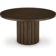  Signature Design by Ashley Round Radkin Dining Table PCD843-50 IMAGE 1